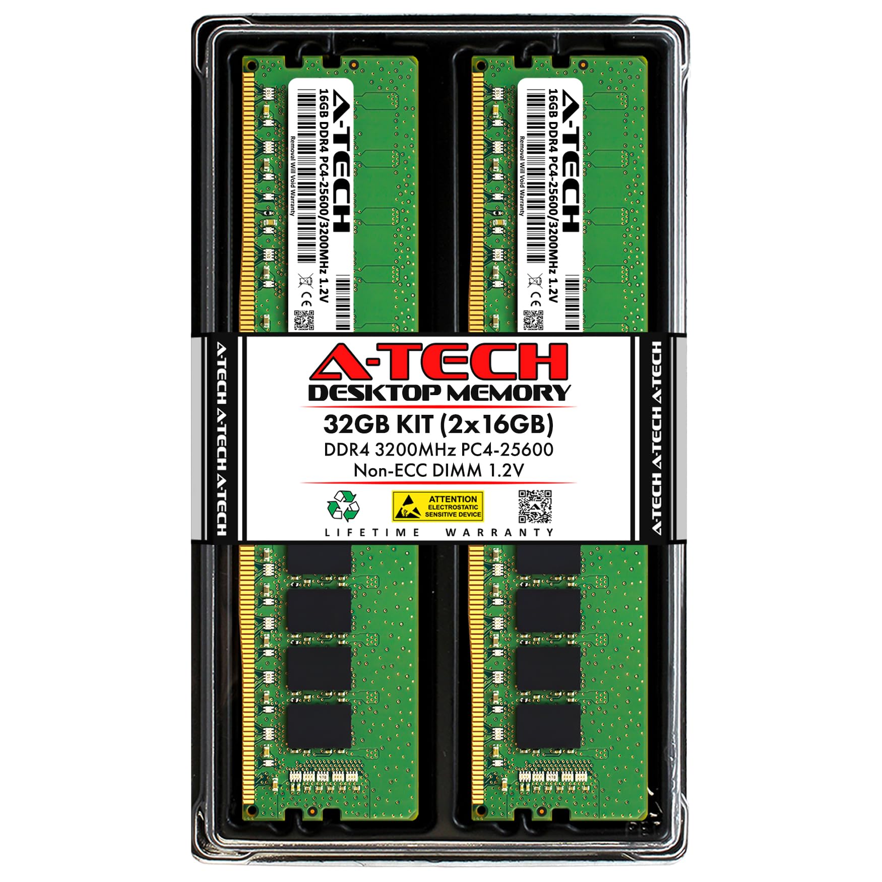 A-Tech 32GB Kit (2x16GB) RAM for ASUS ROG Strix B450-F, B450-E